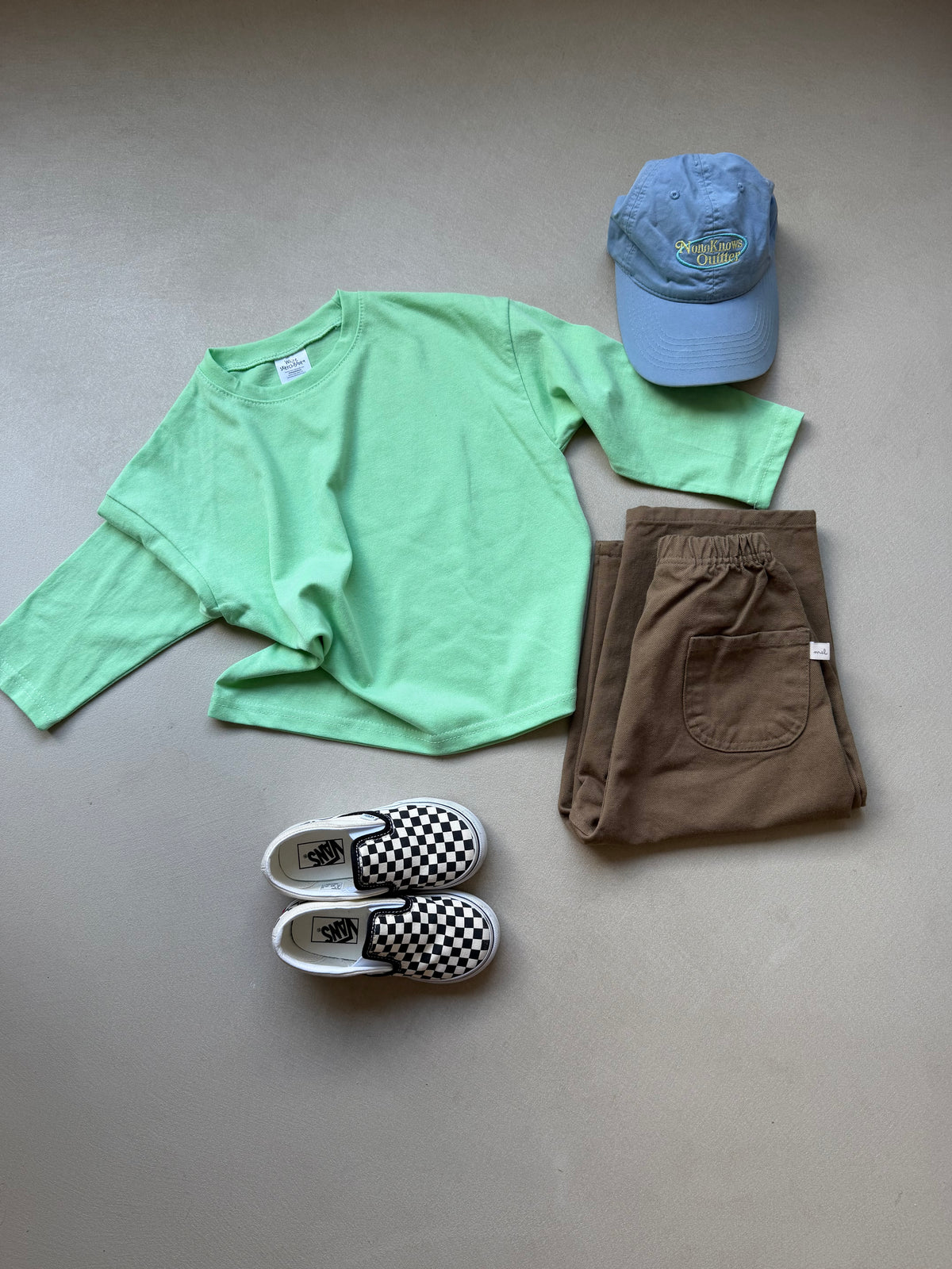 Colour tee long green
