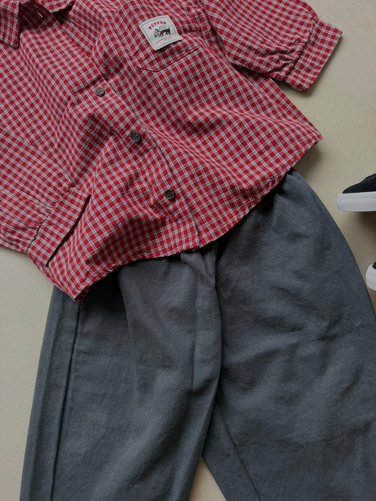 Check shirt red