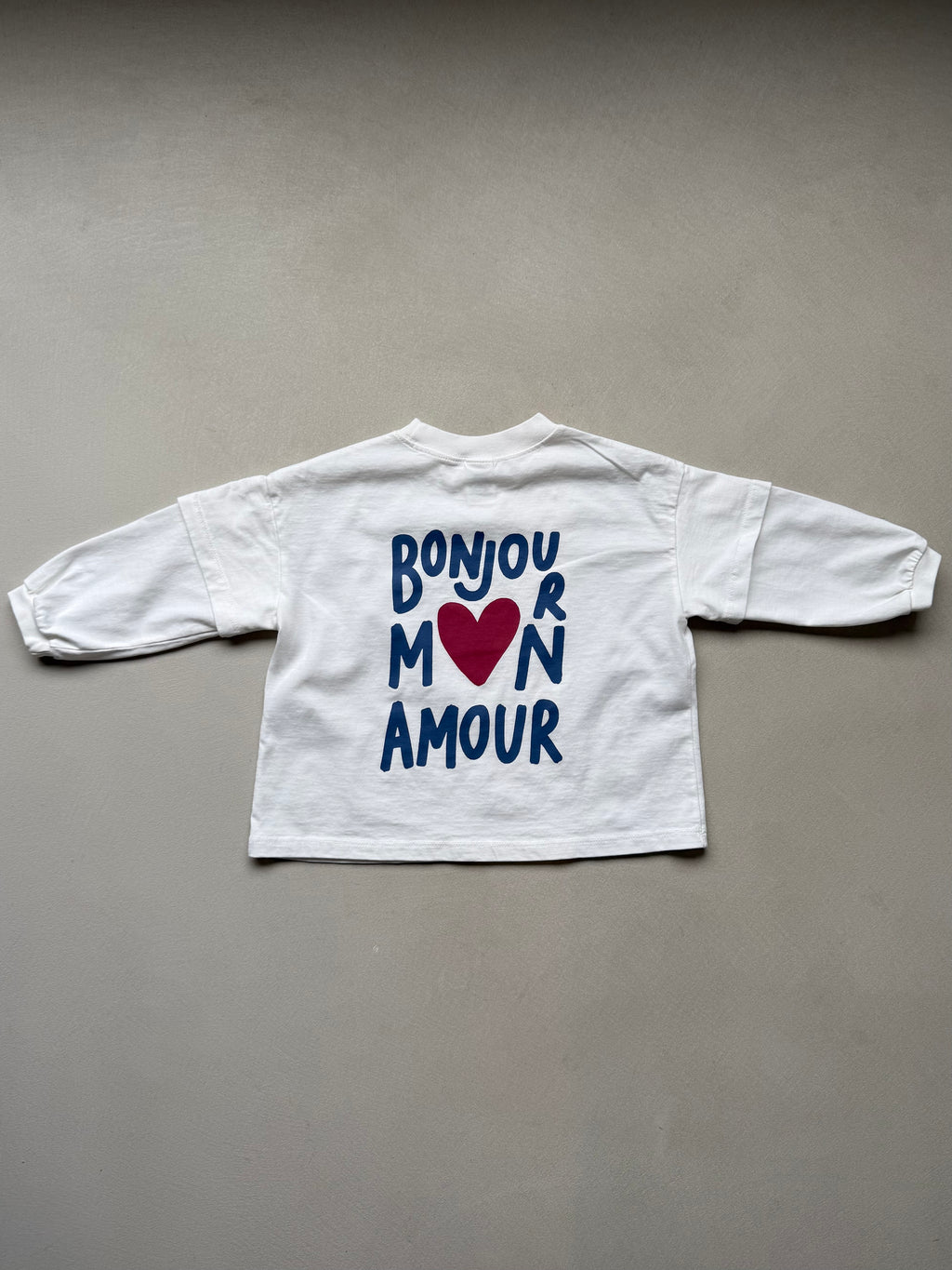 Bonjour tee white