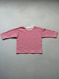 Stripe long tee red