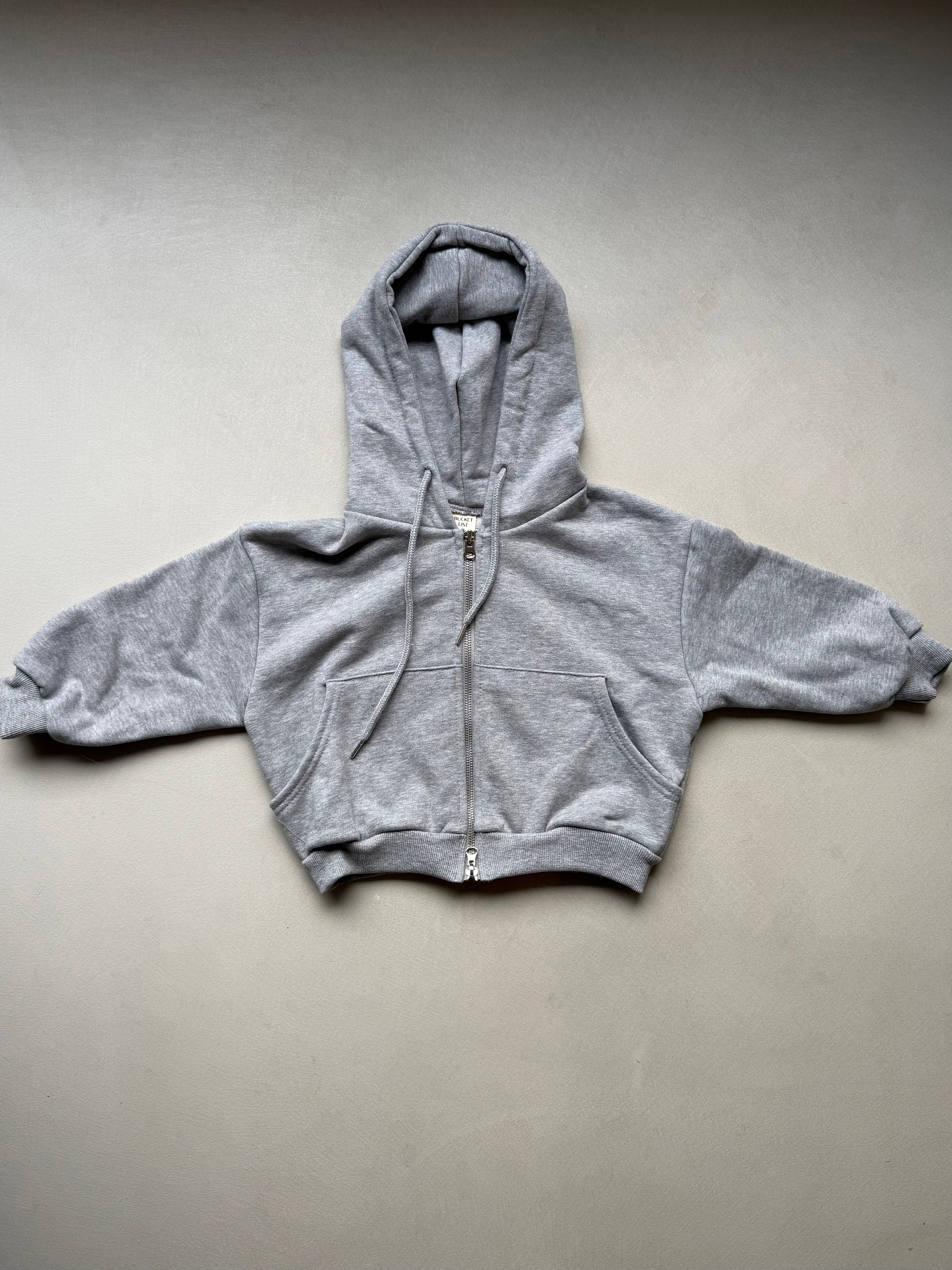Zip hoodie grey