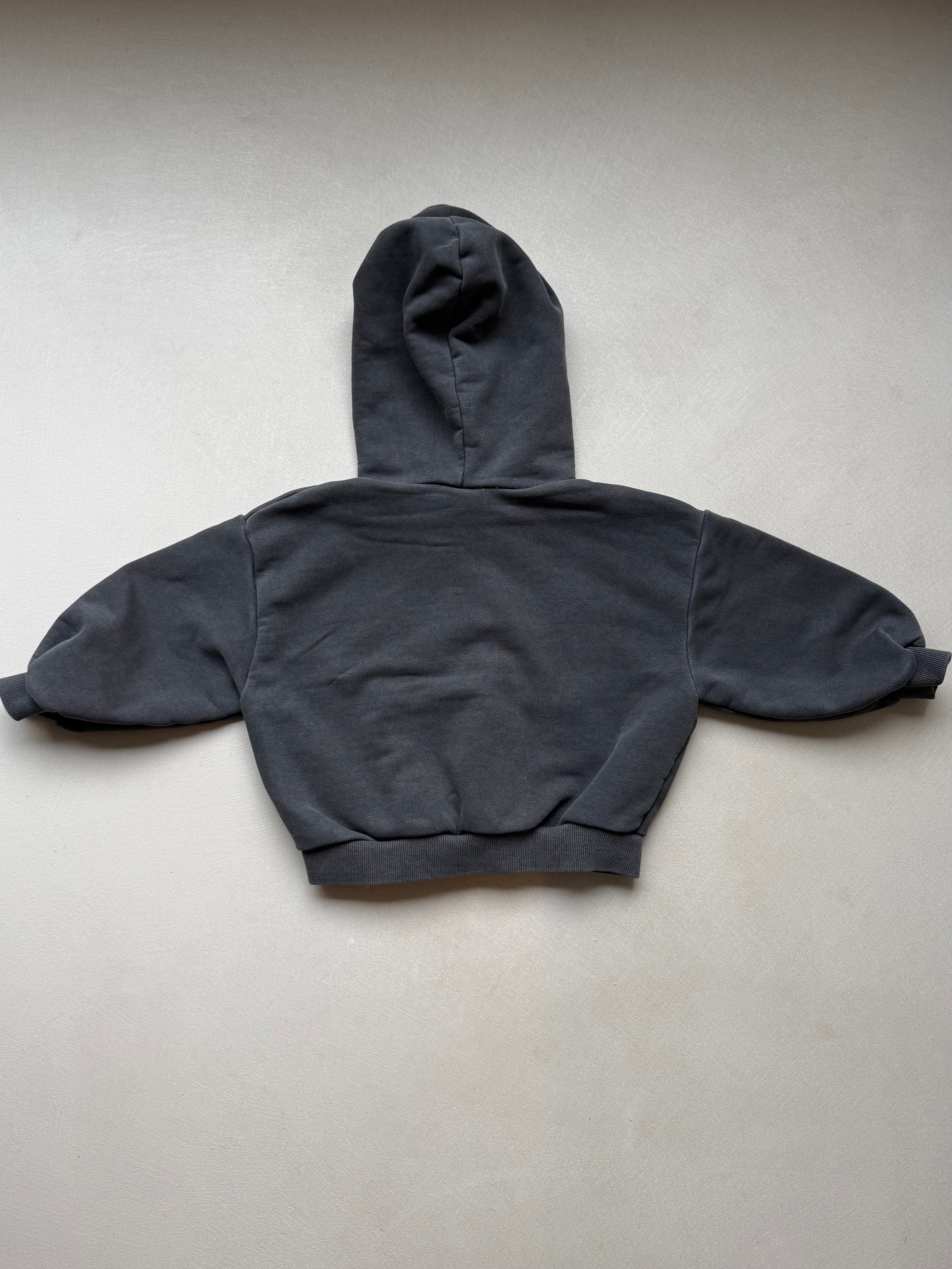Washed black hoodie