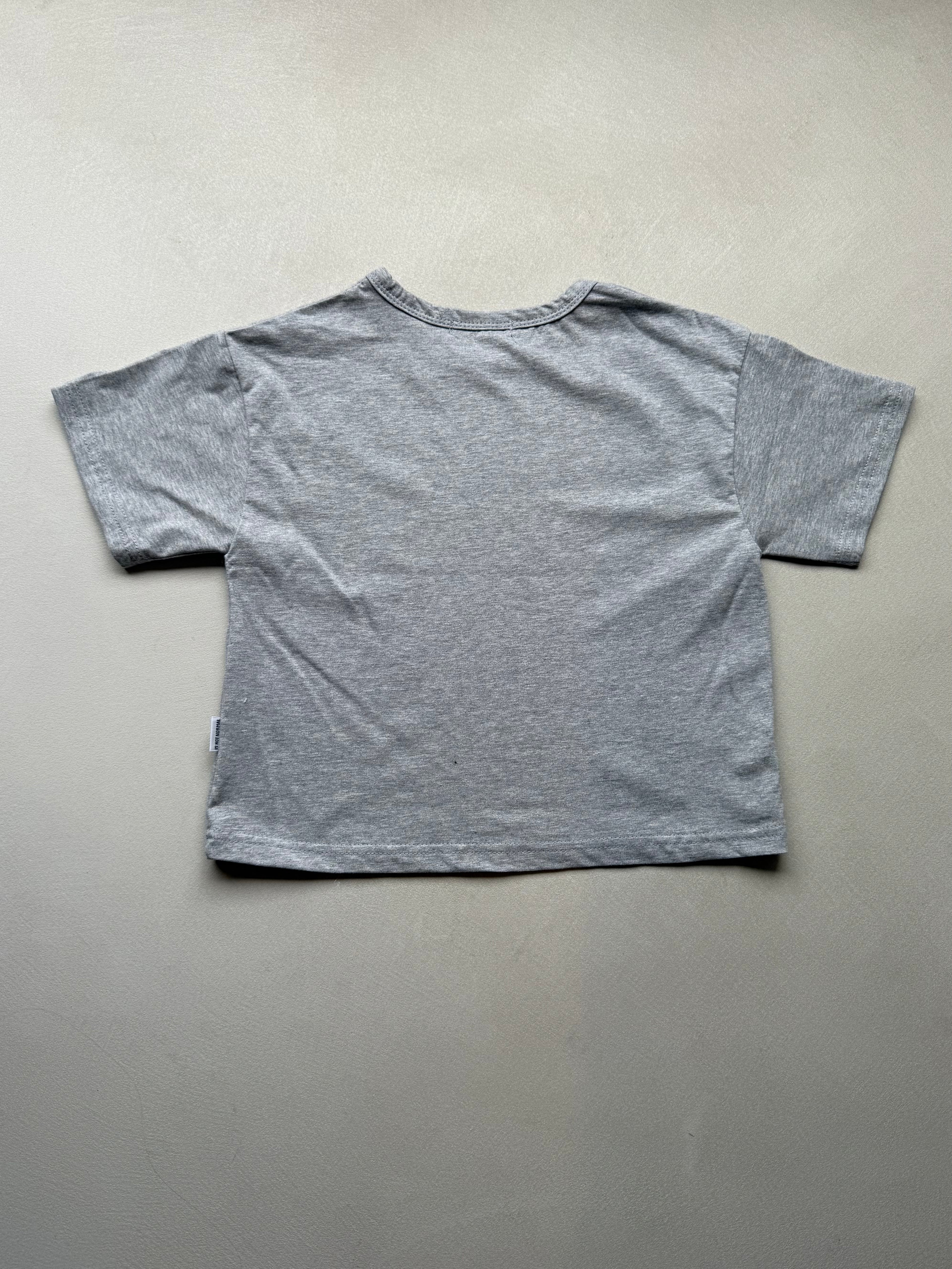 Grey short tee