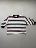 Stripe long tee blue