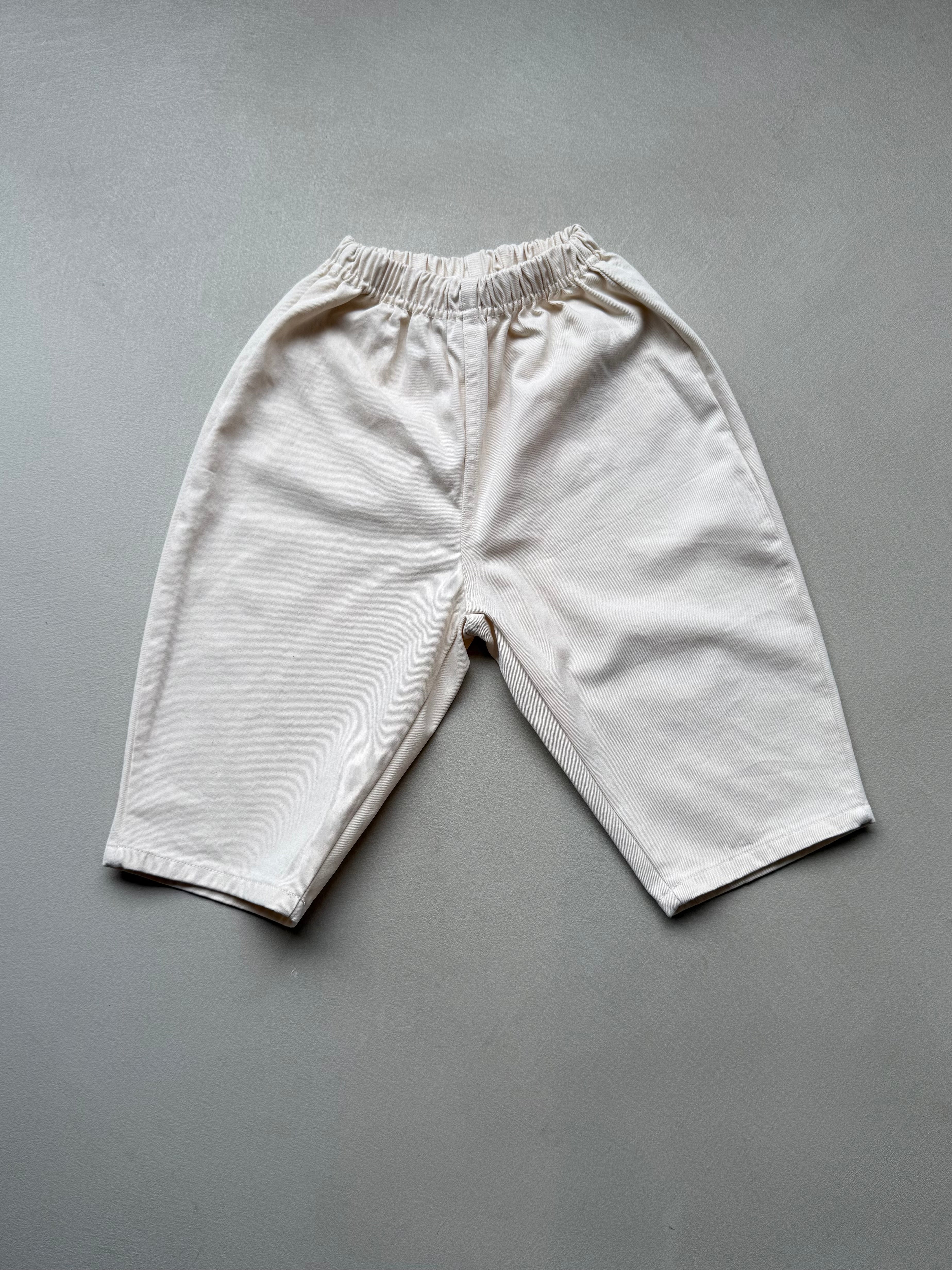 Cotton pants beige