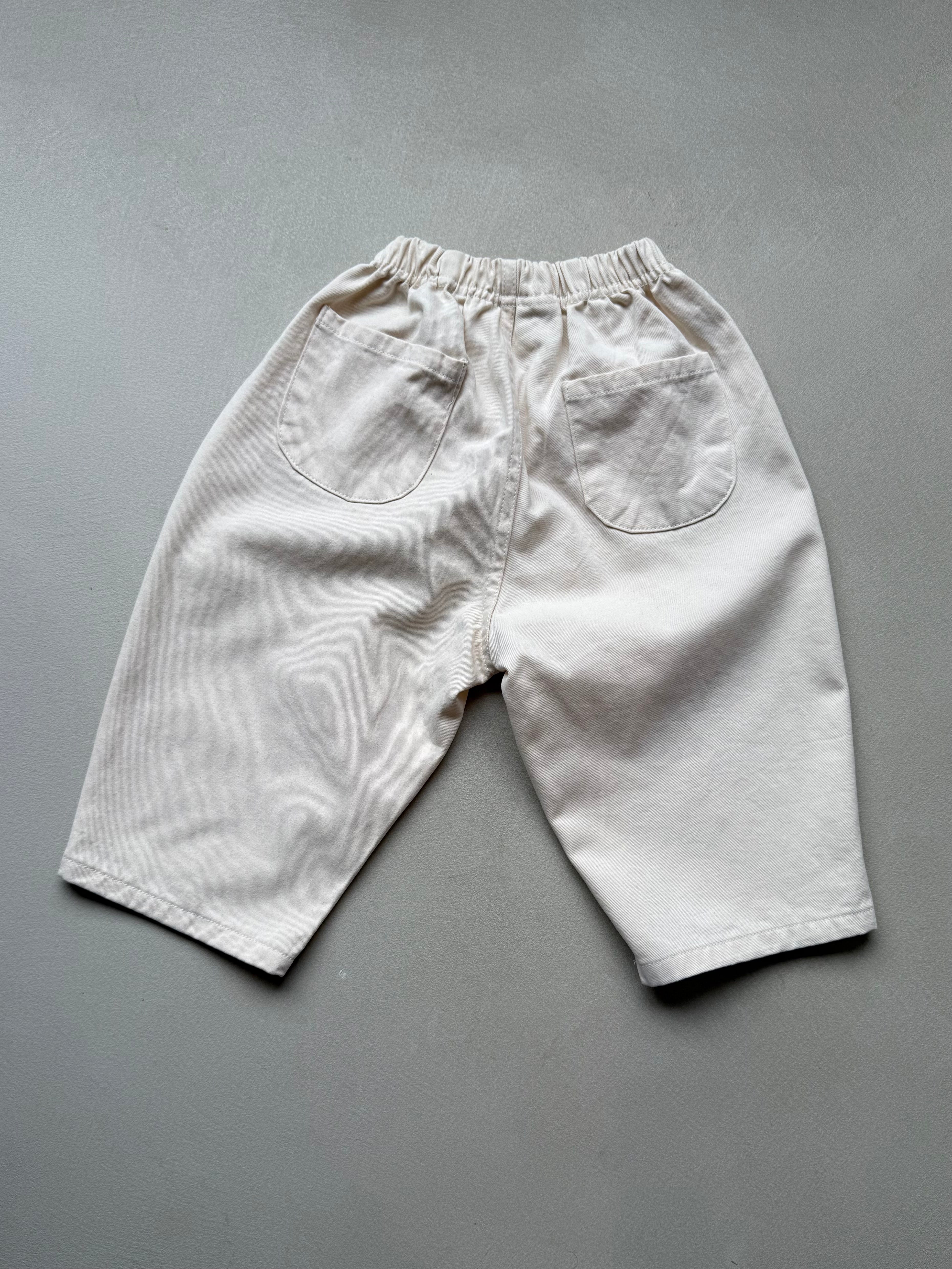 Cotton pants beige