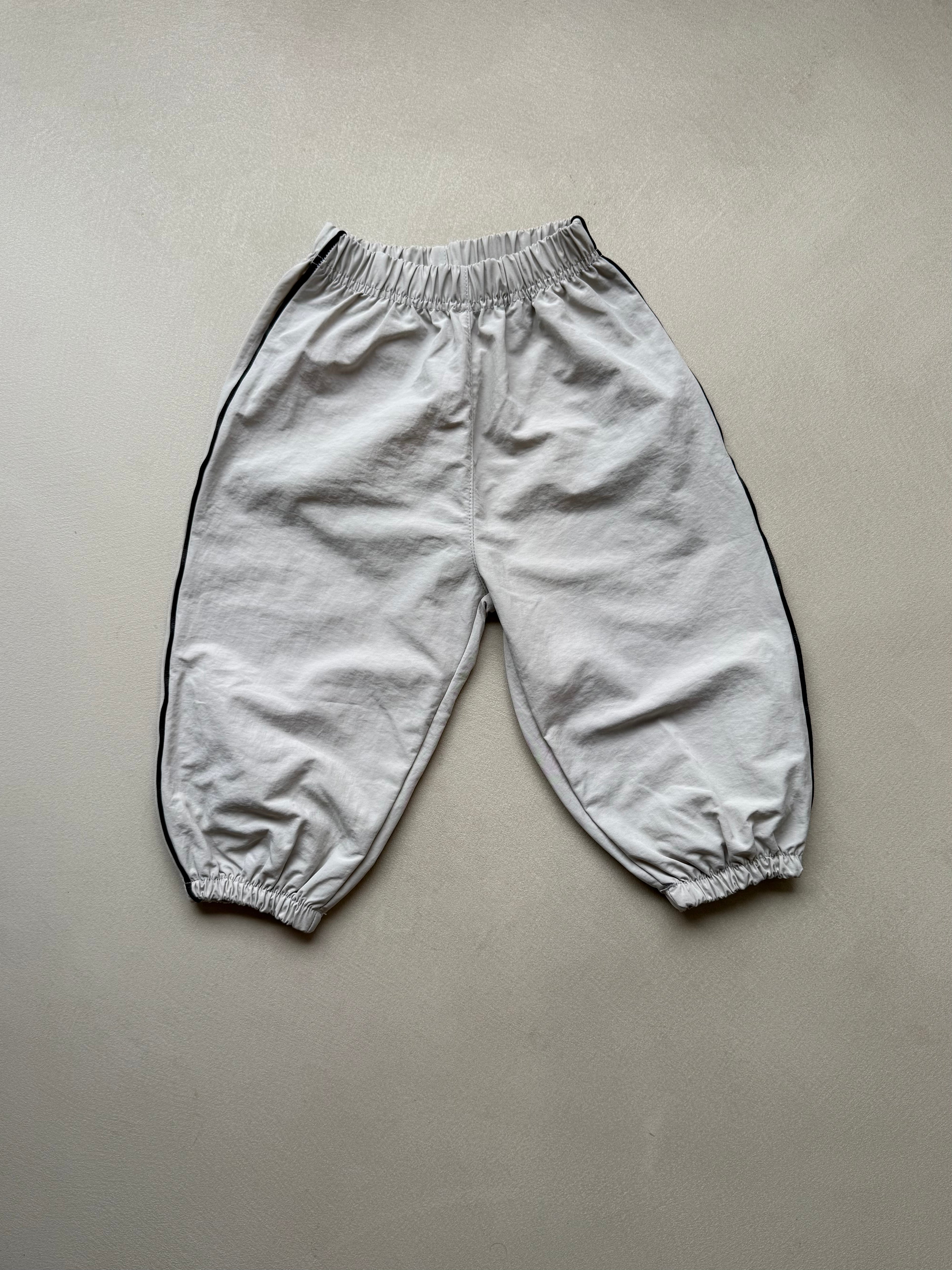 Nylon jogger pants grey