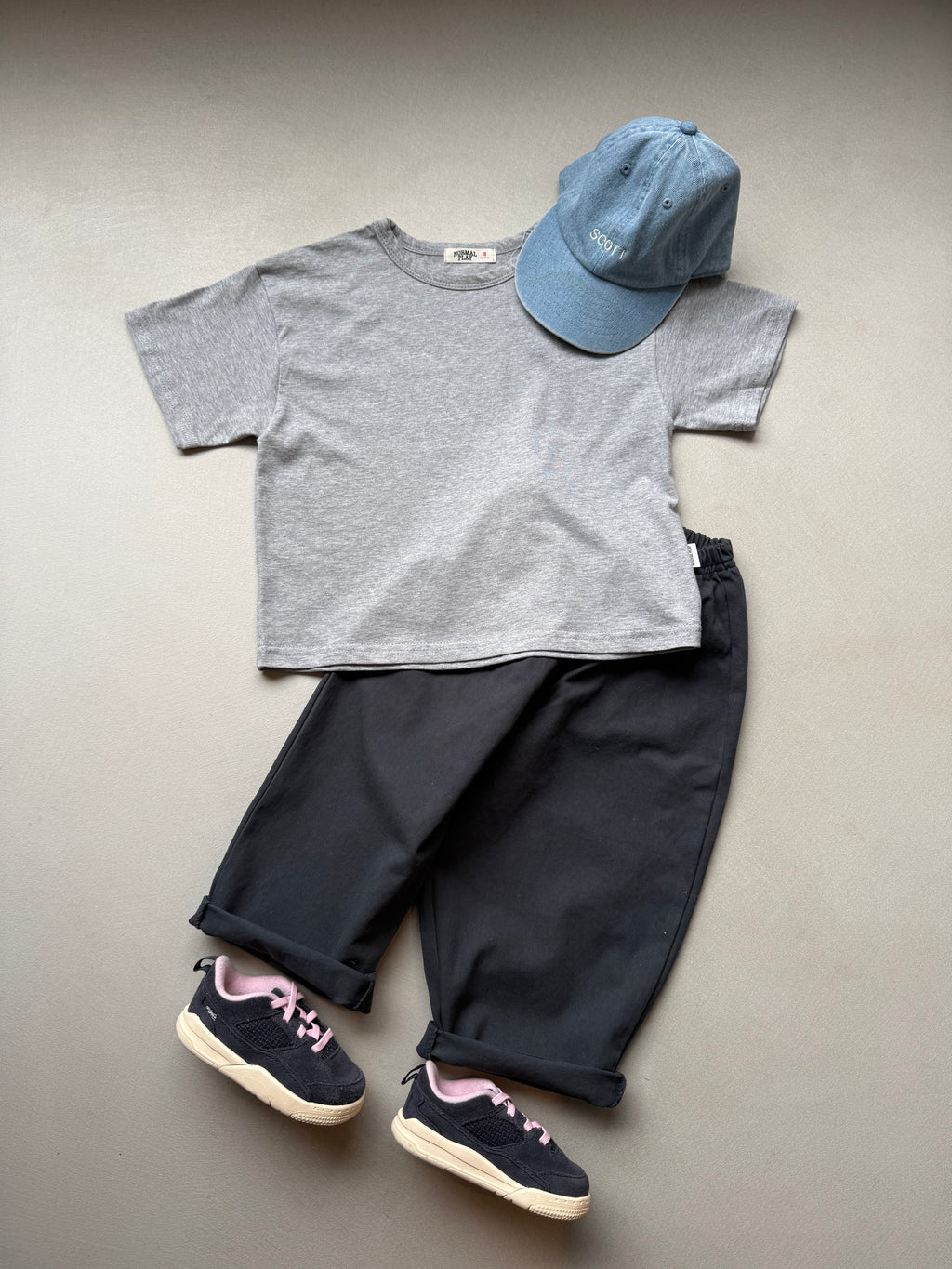 Cotton pants charcoal