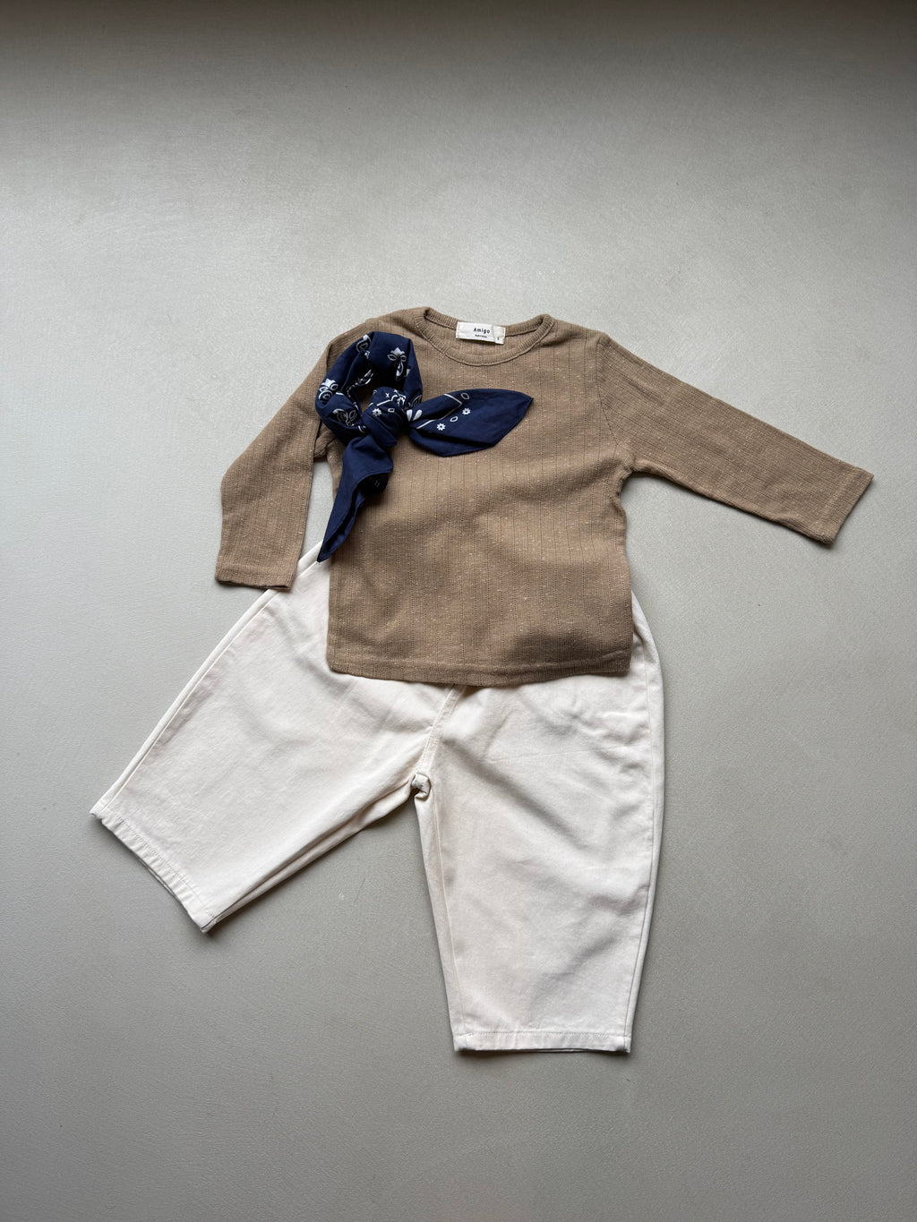 Cotton pants beige