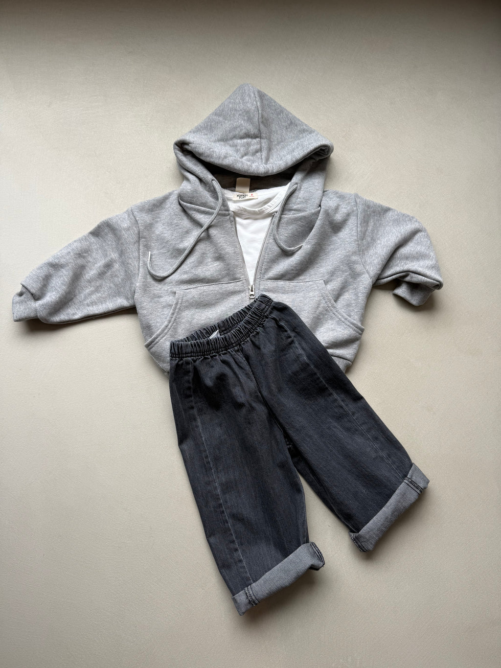 Zip hoodie grey