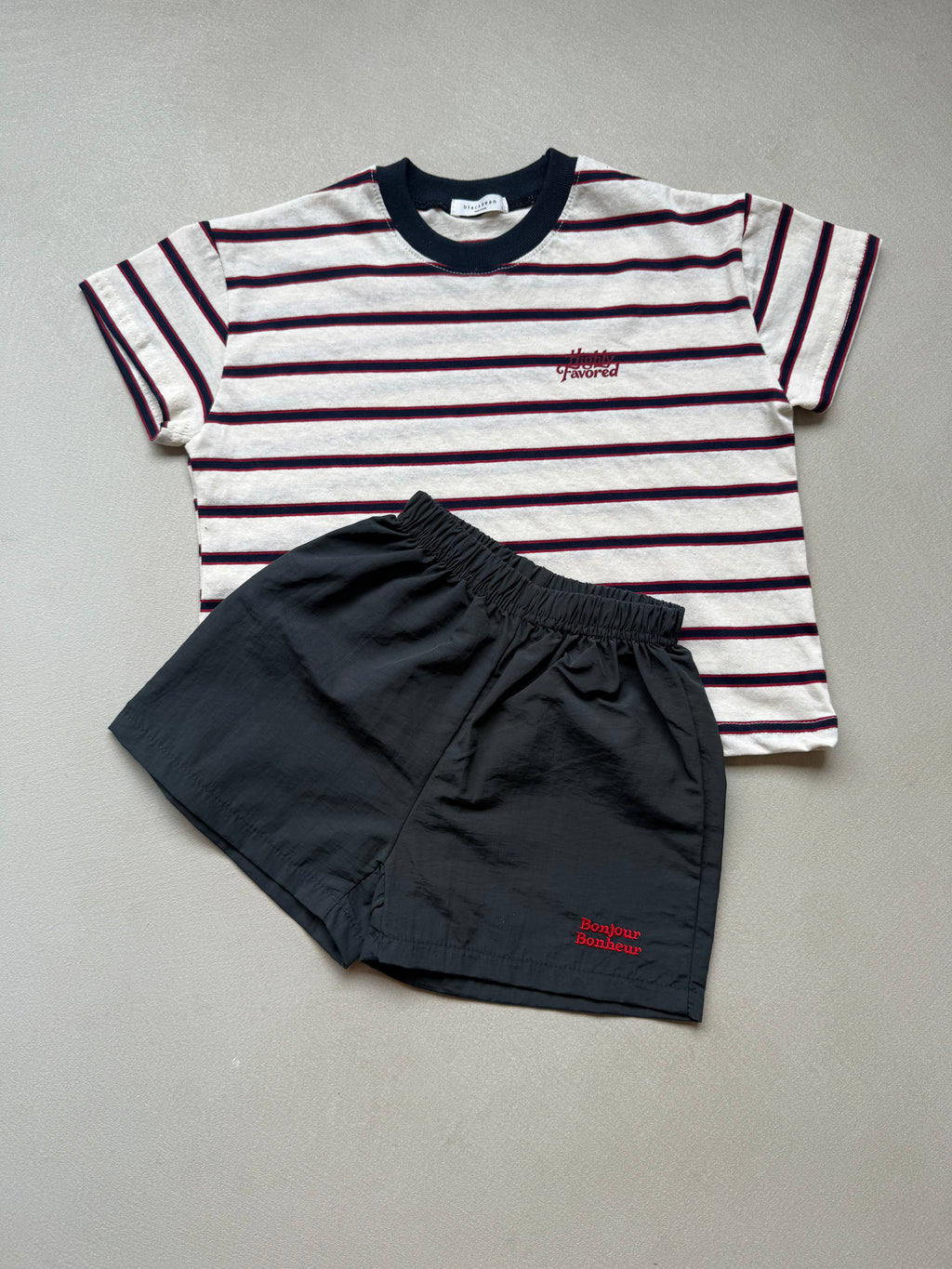 Stripe short tee