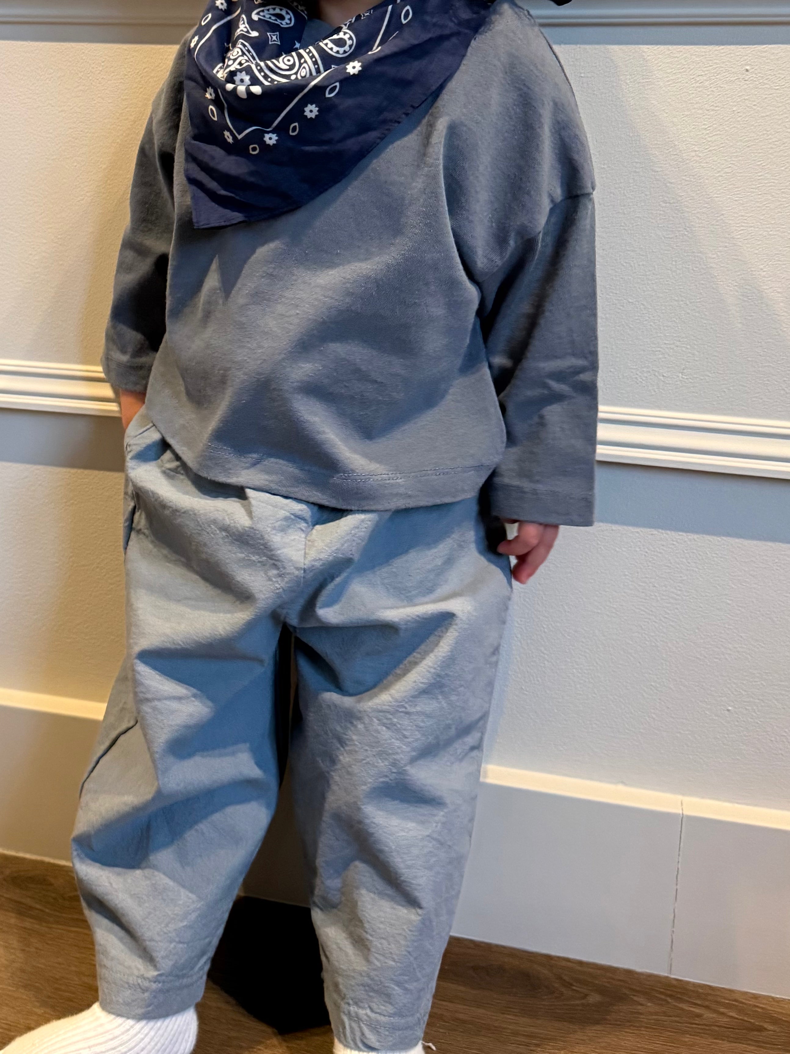 Cotton pants light blue