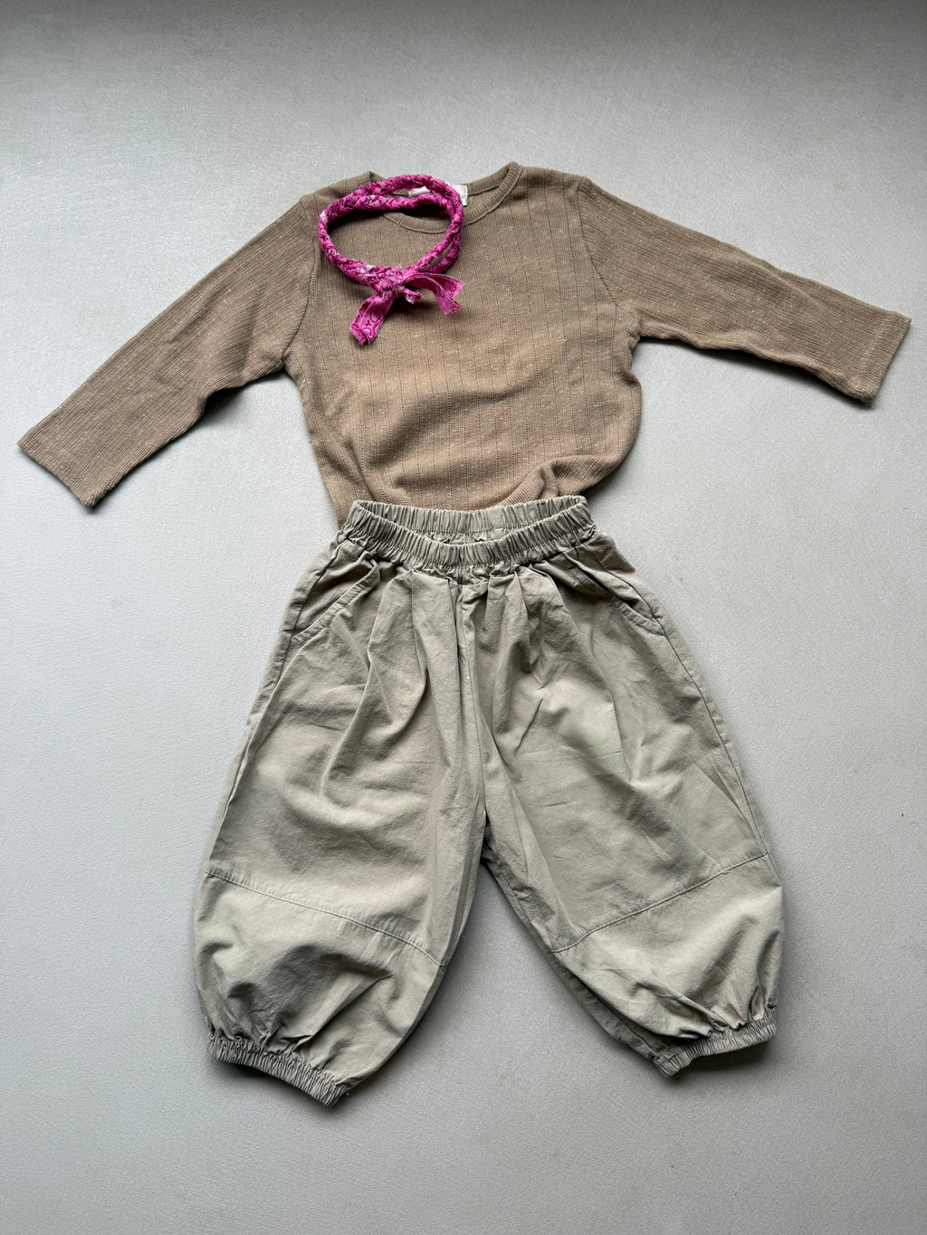 Parachute pants beige