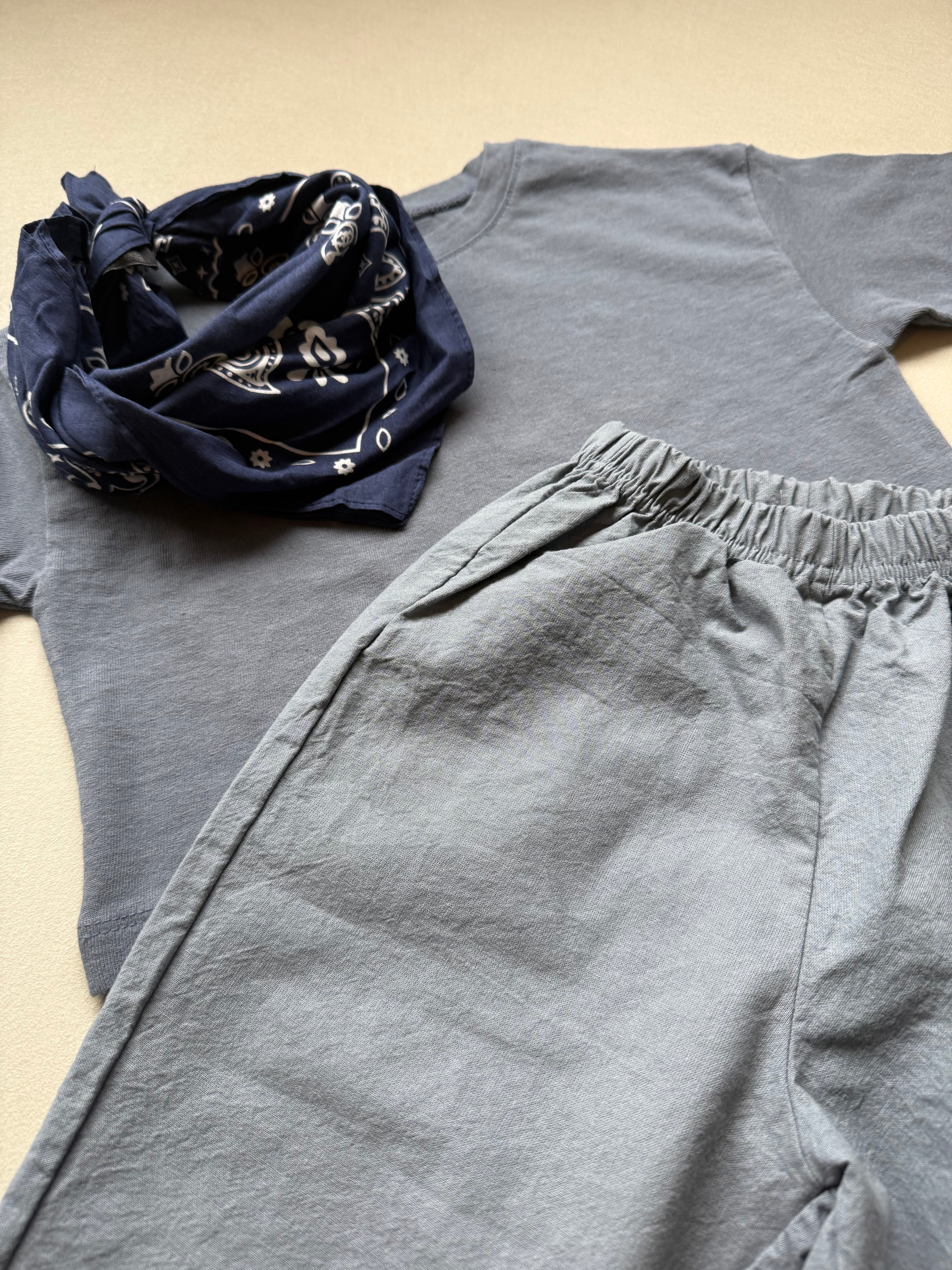 Cotton pants light blue