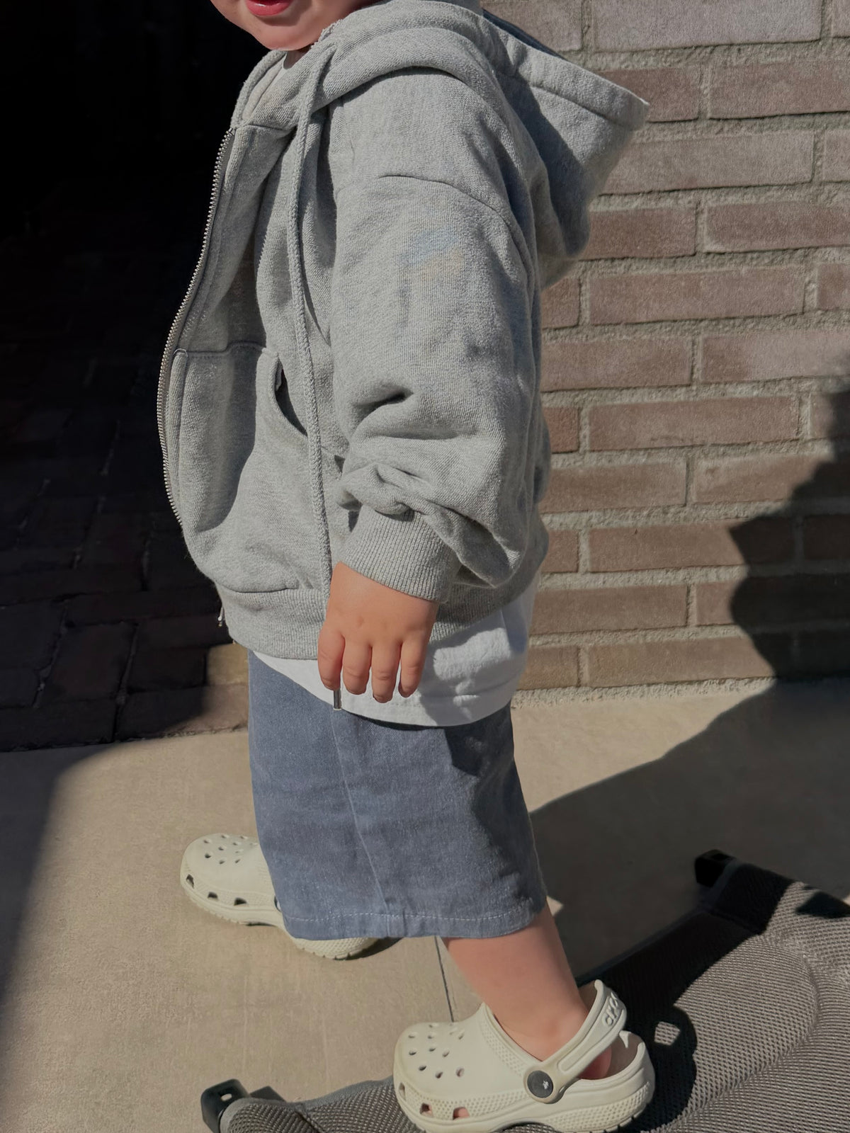 Zip hoodie grey