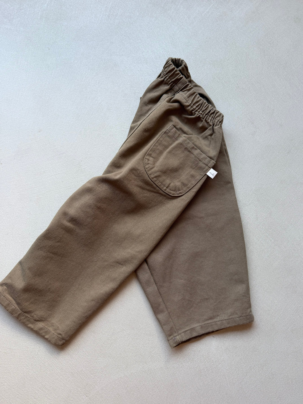 Cotton pants camel