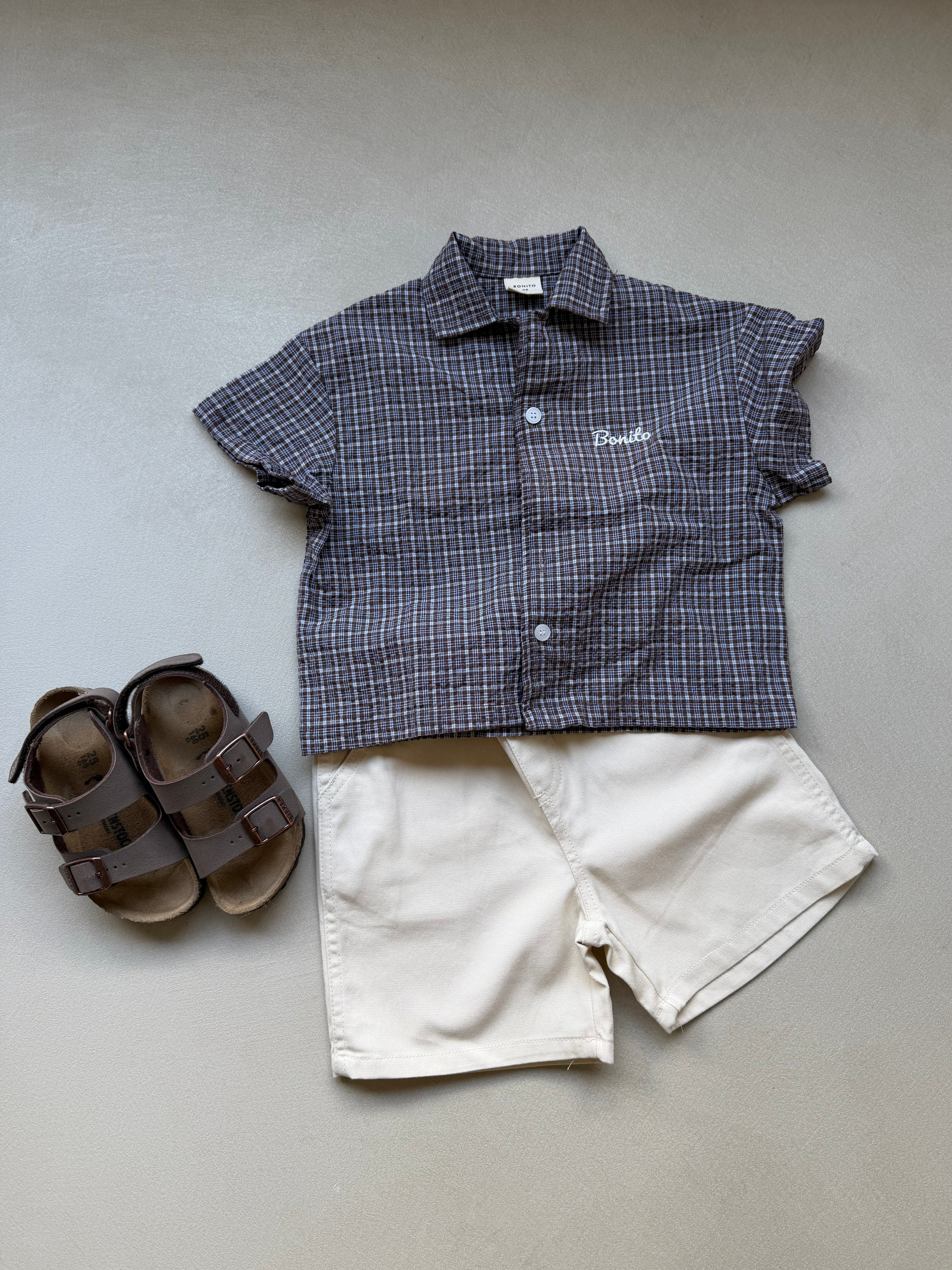 Cotton short beige