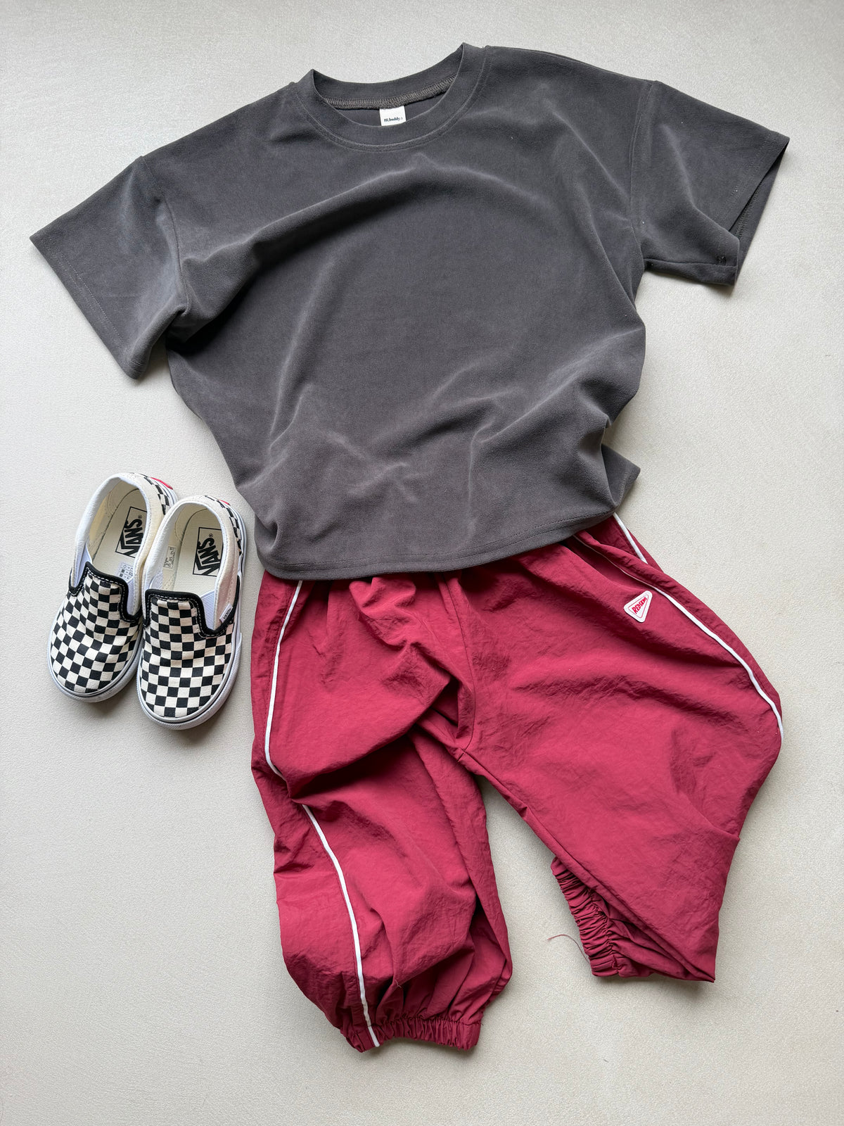Velvet tee khaki green