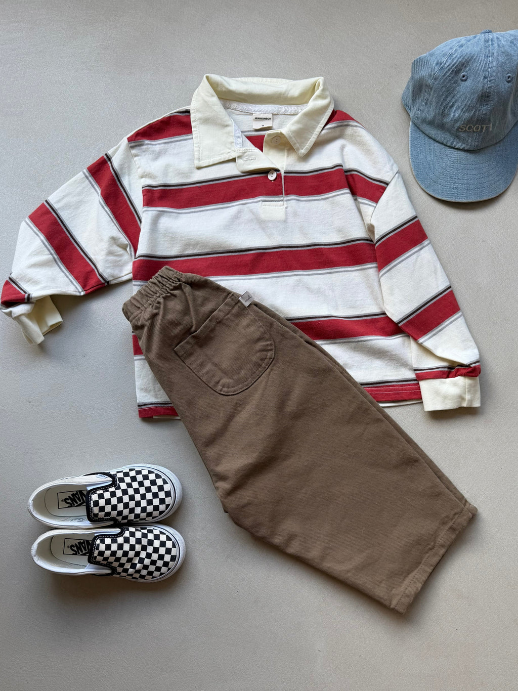 Cotton pants camel