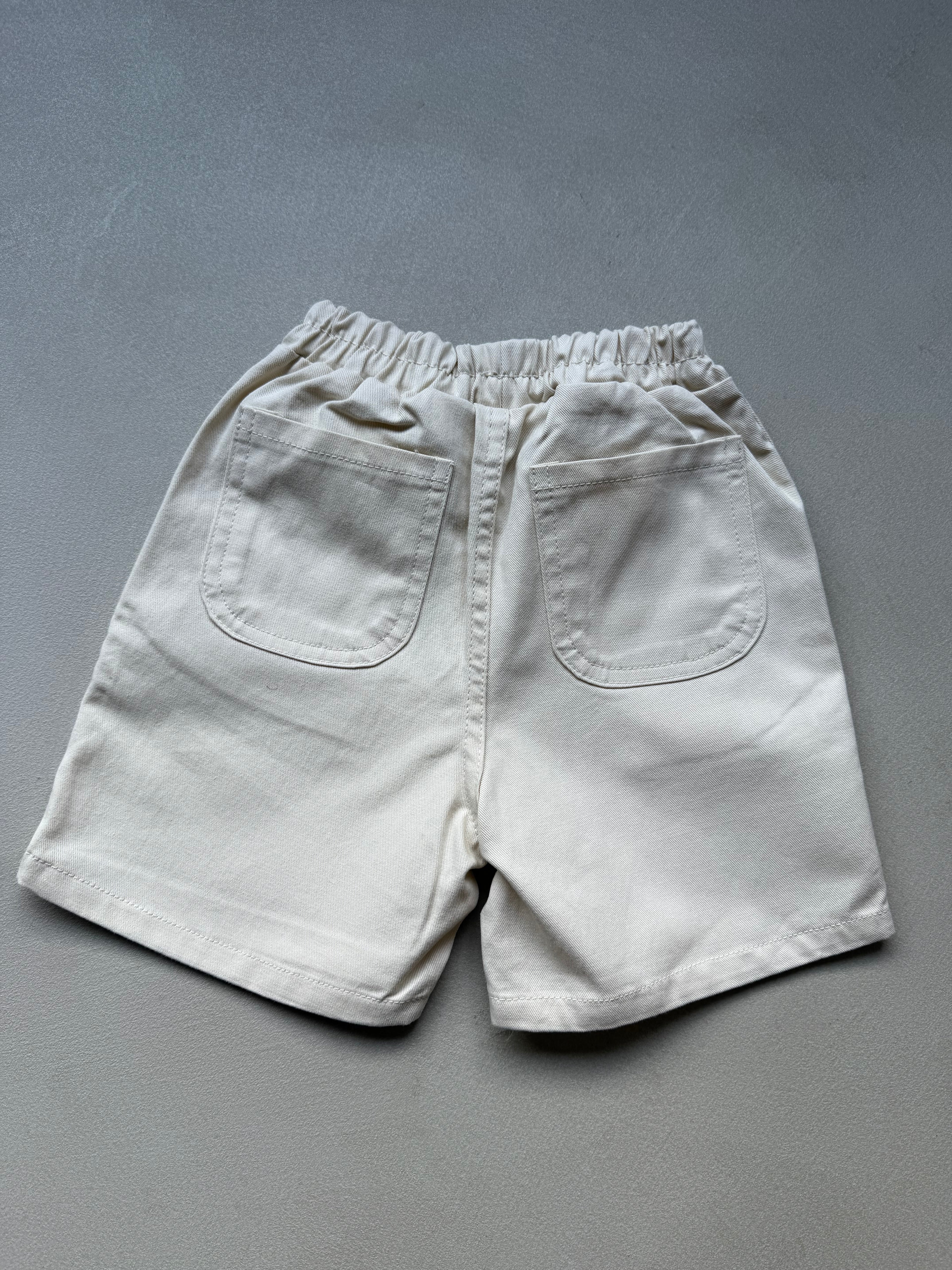 Cotton short beige