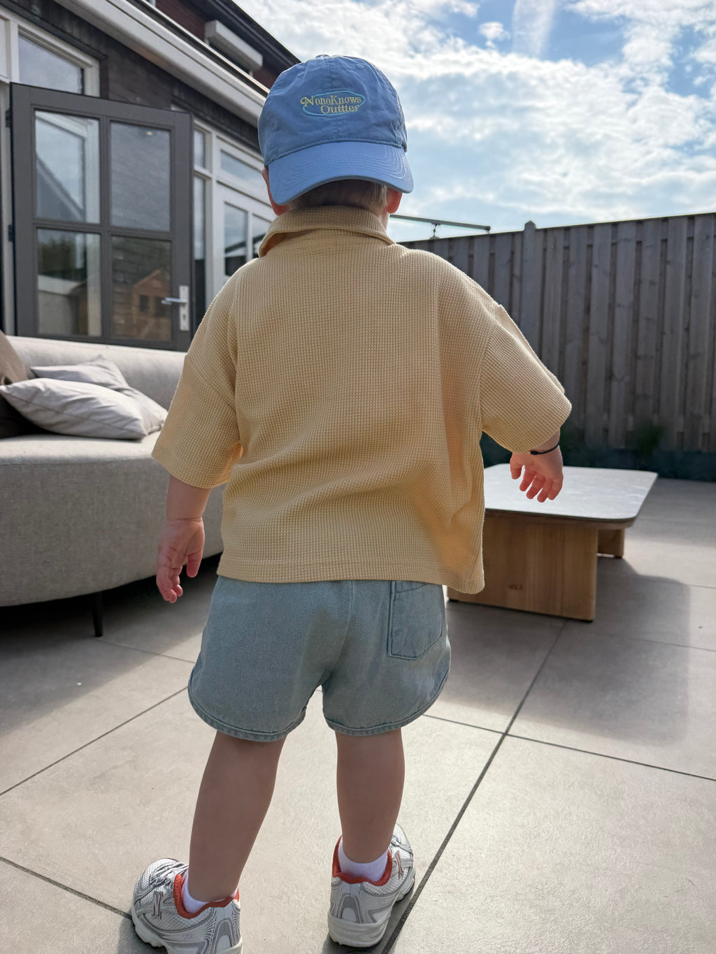 Denim short light blue