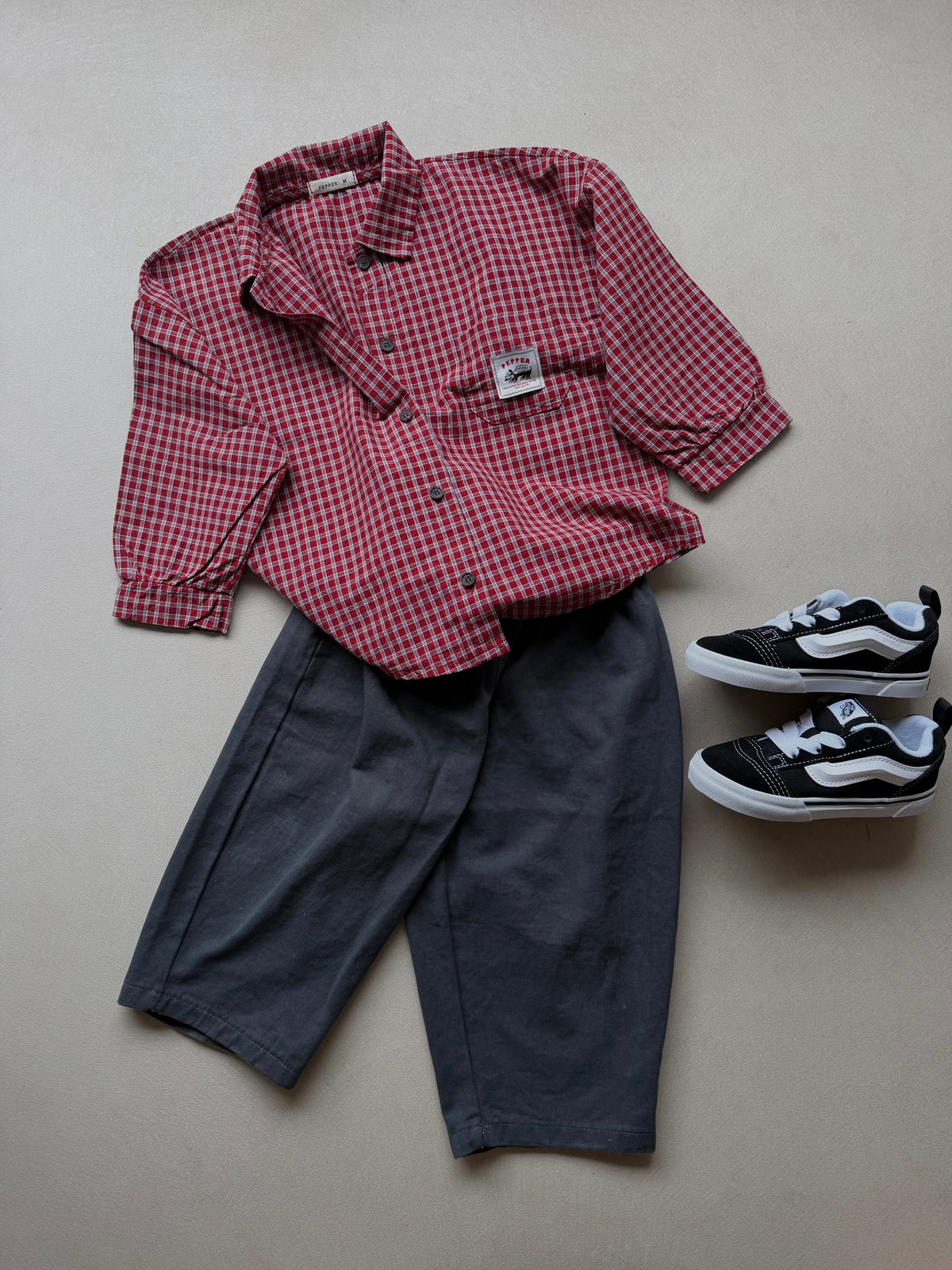 Check shirt red