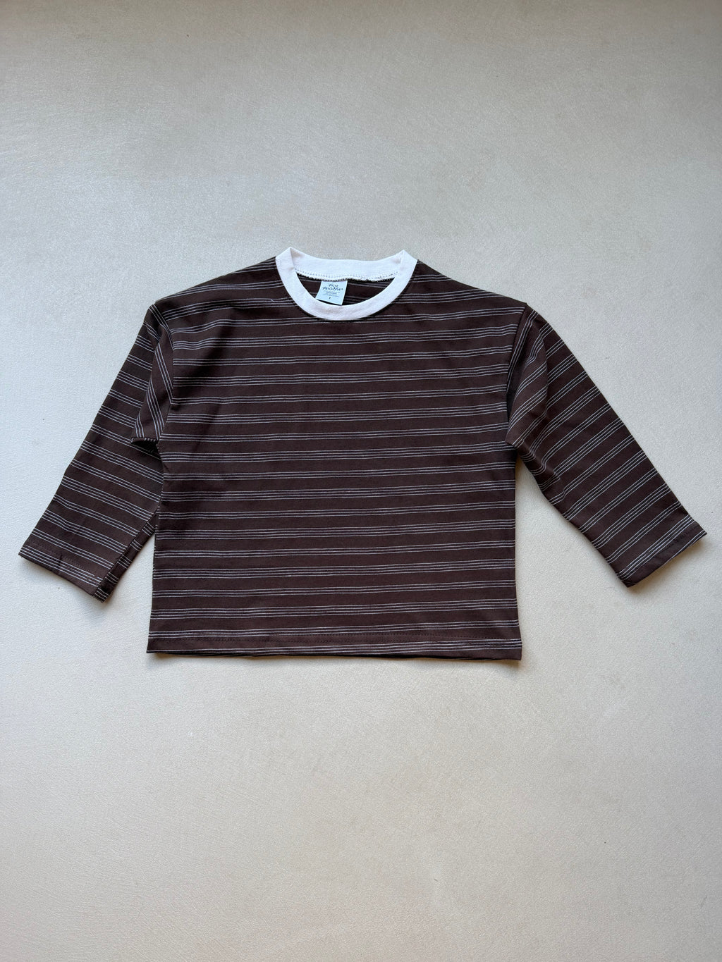 Brown stripe tee