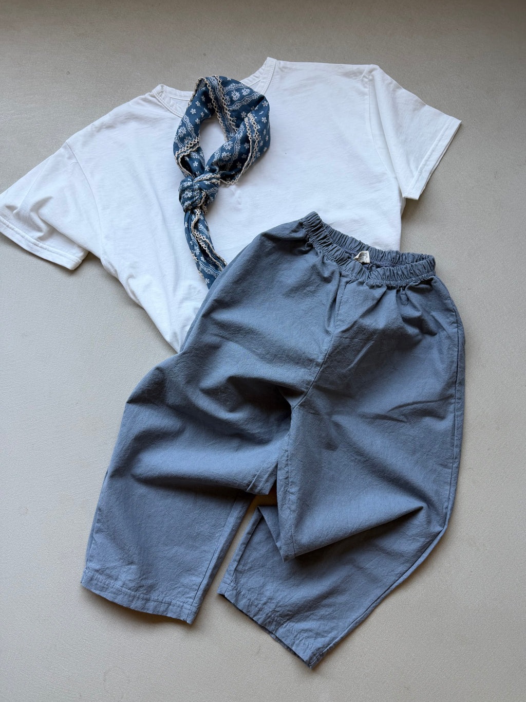 Cotton pants light blue