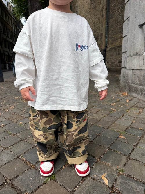 Bonjour tee white