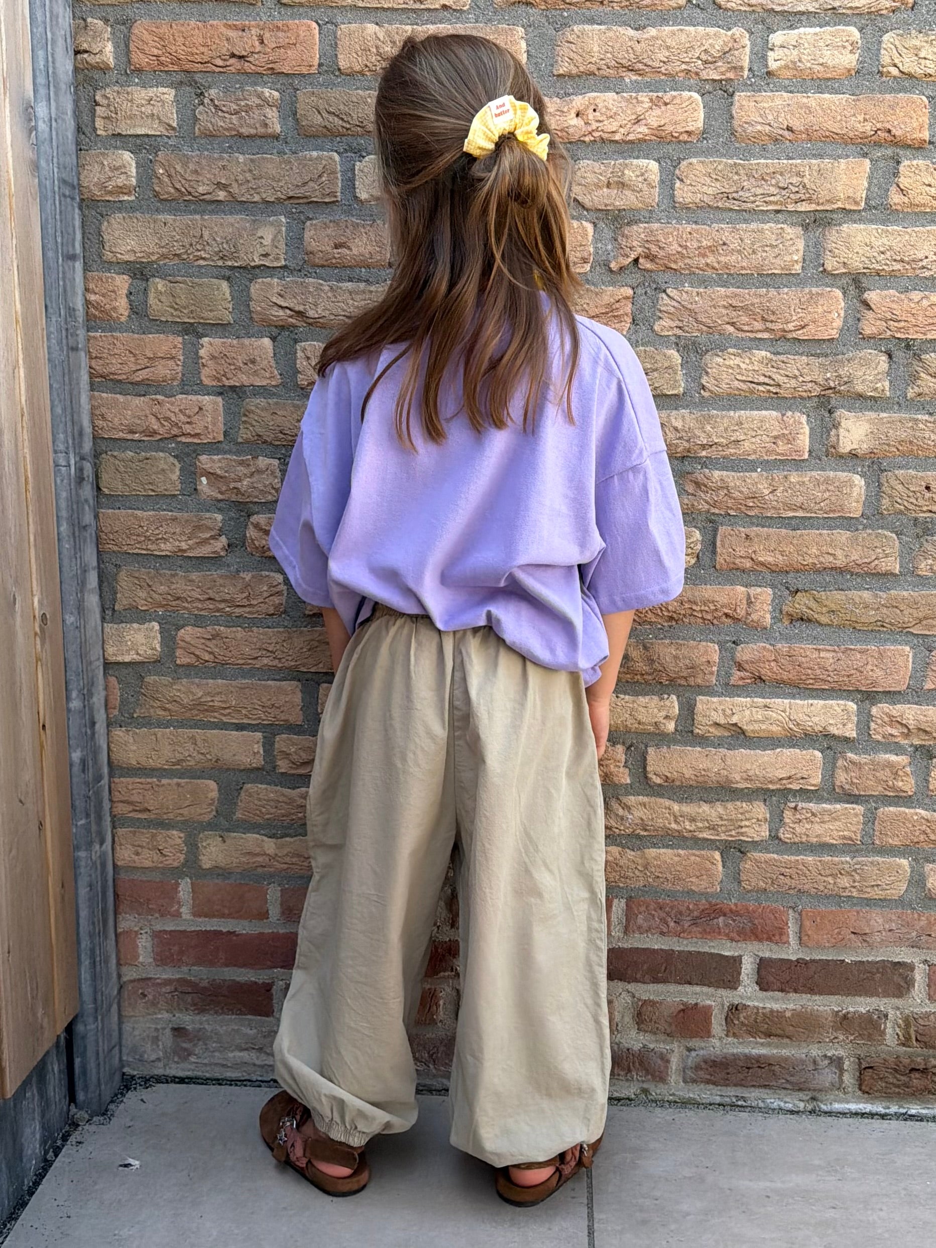 Parachute pants beige