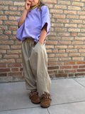 Parachute pants beige
