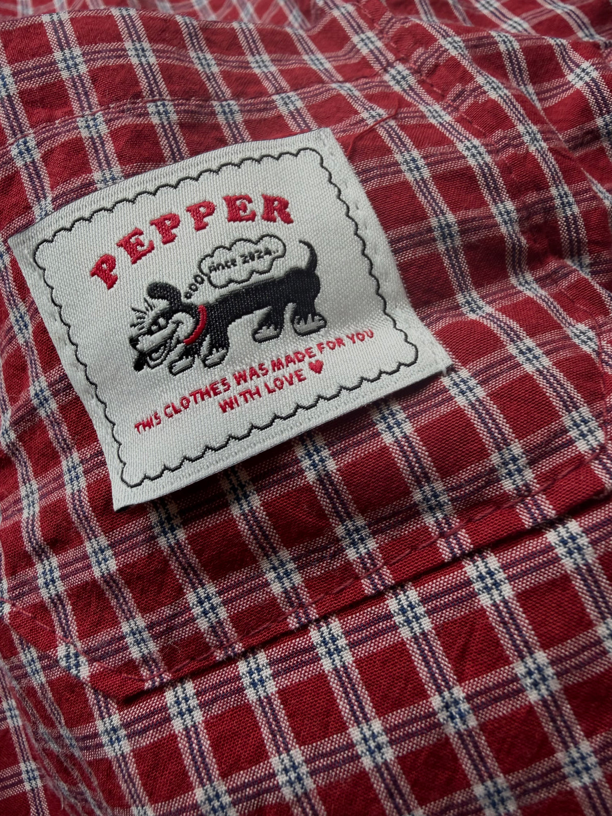 Check shirt red