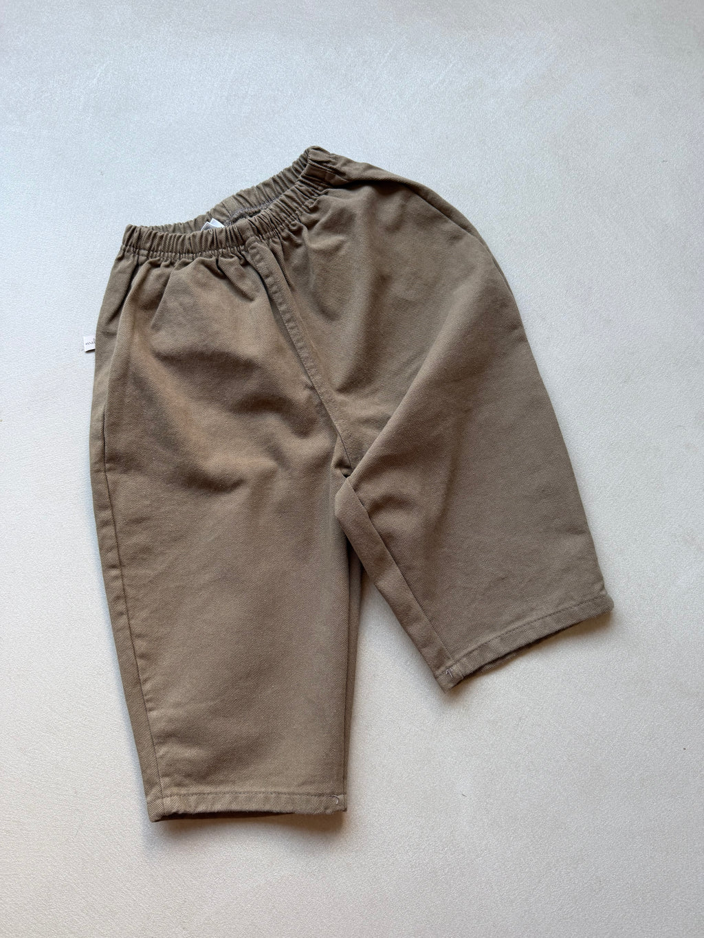 Cotton pants camel