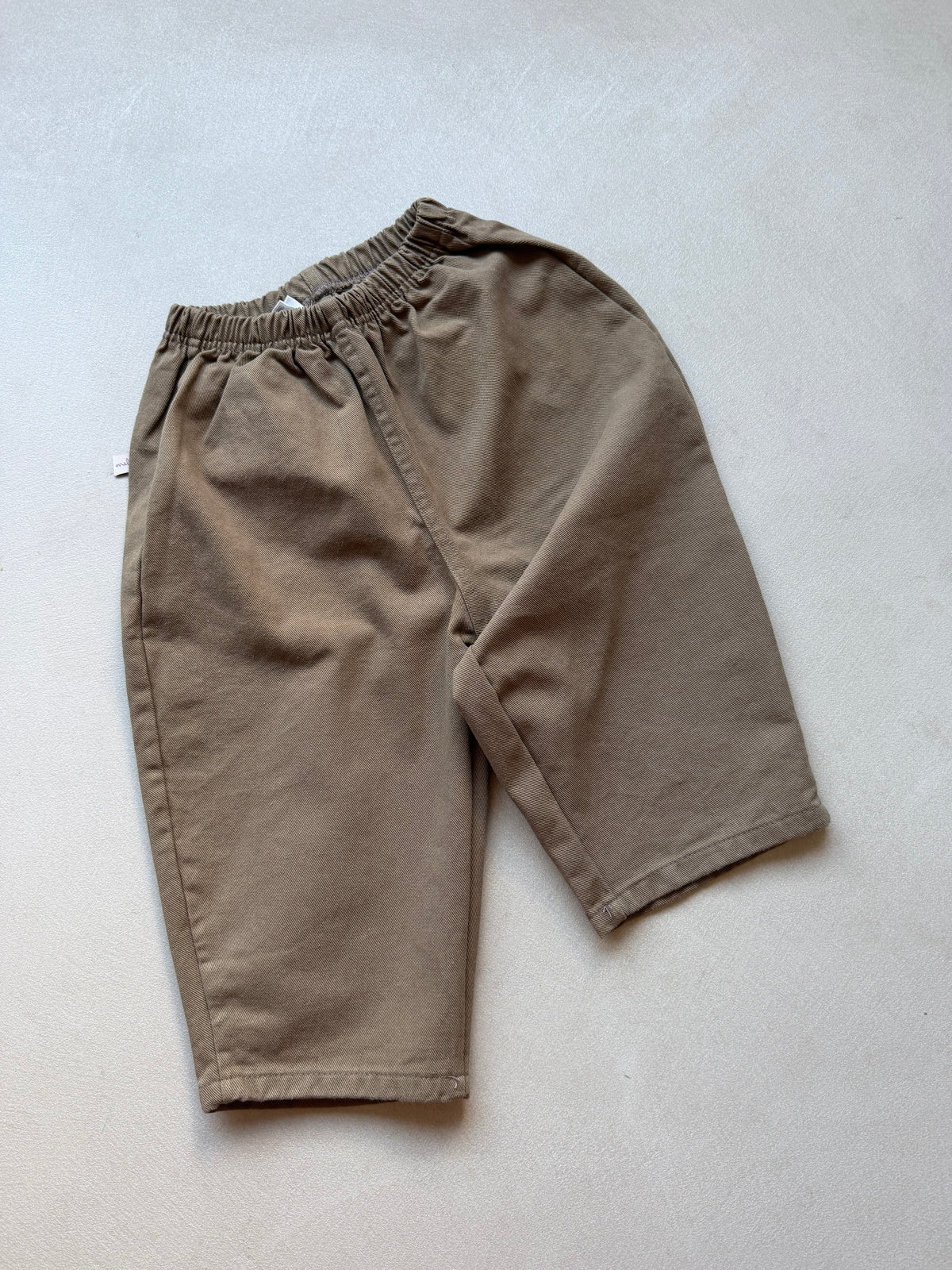 Cotton pants camel