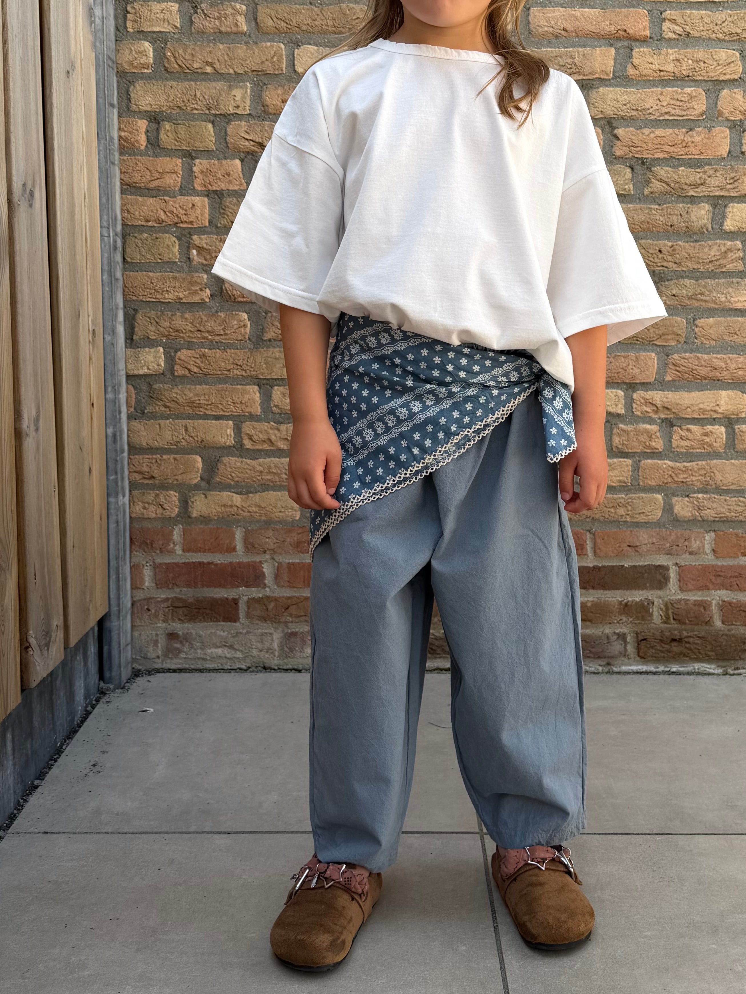 Cotton pants light blue