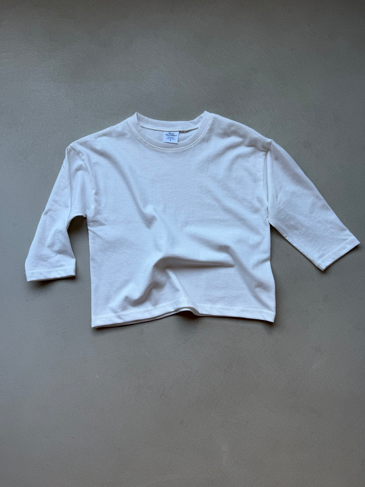 White tee long