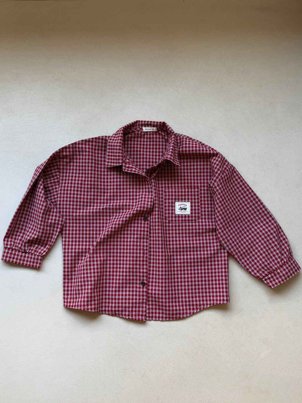 Check shirt red