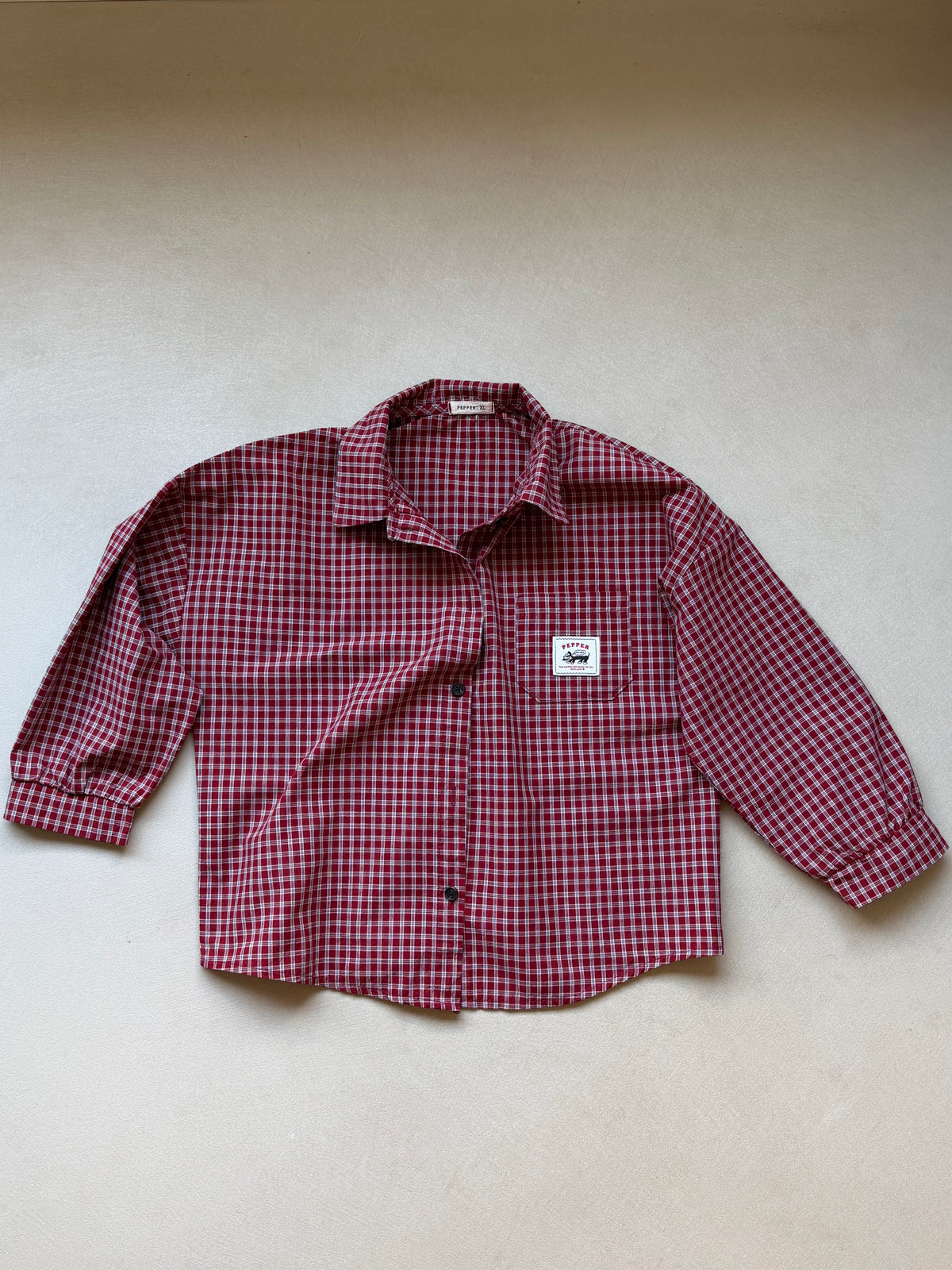 Check shirt red