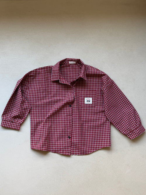 Check shirt red