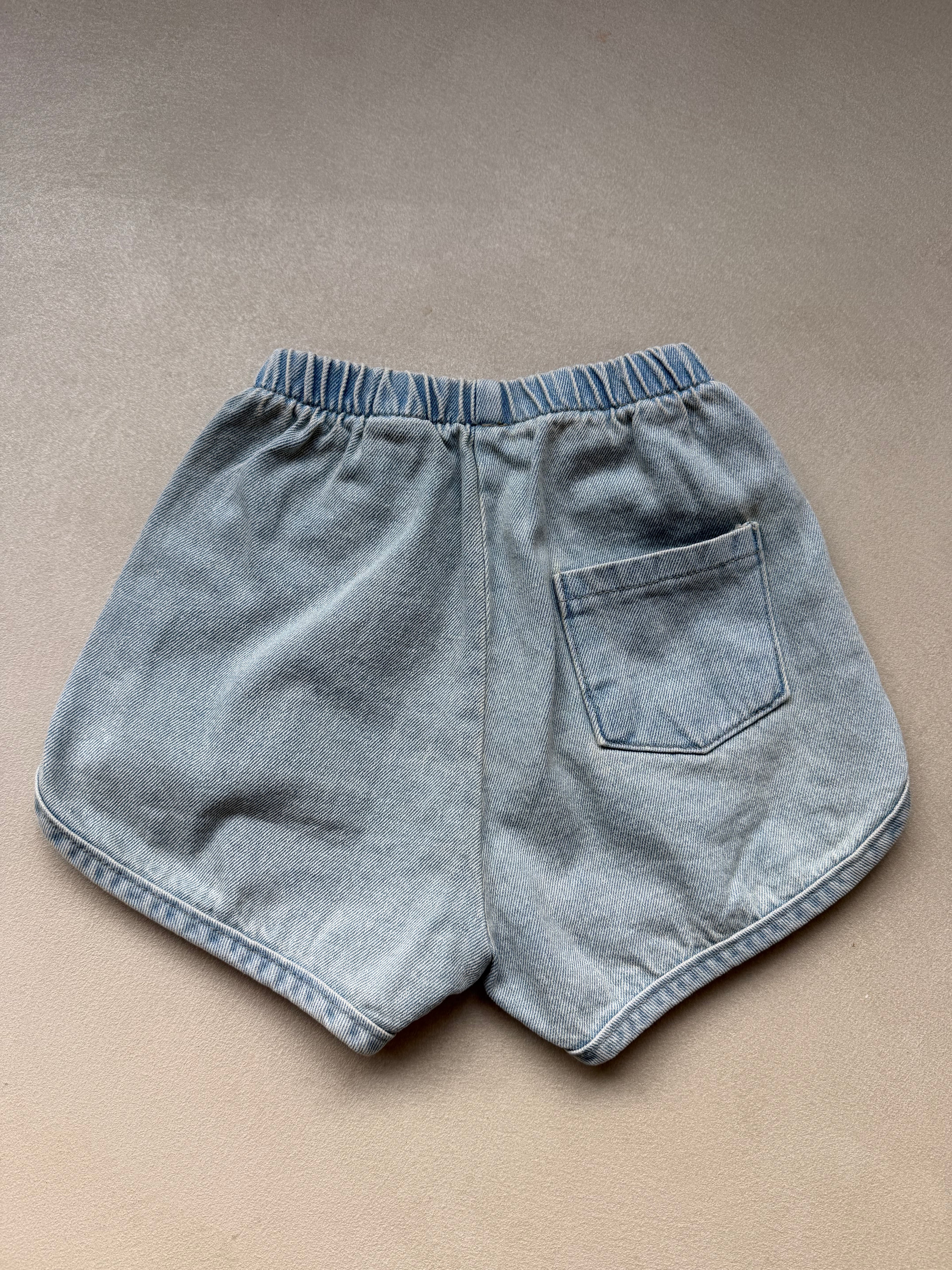 Denim short light blue