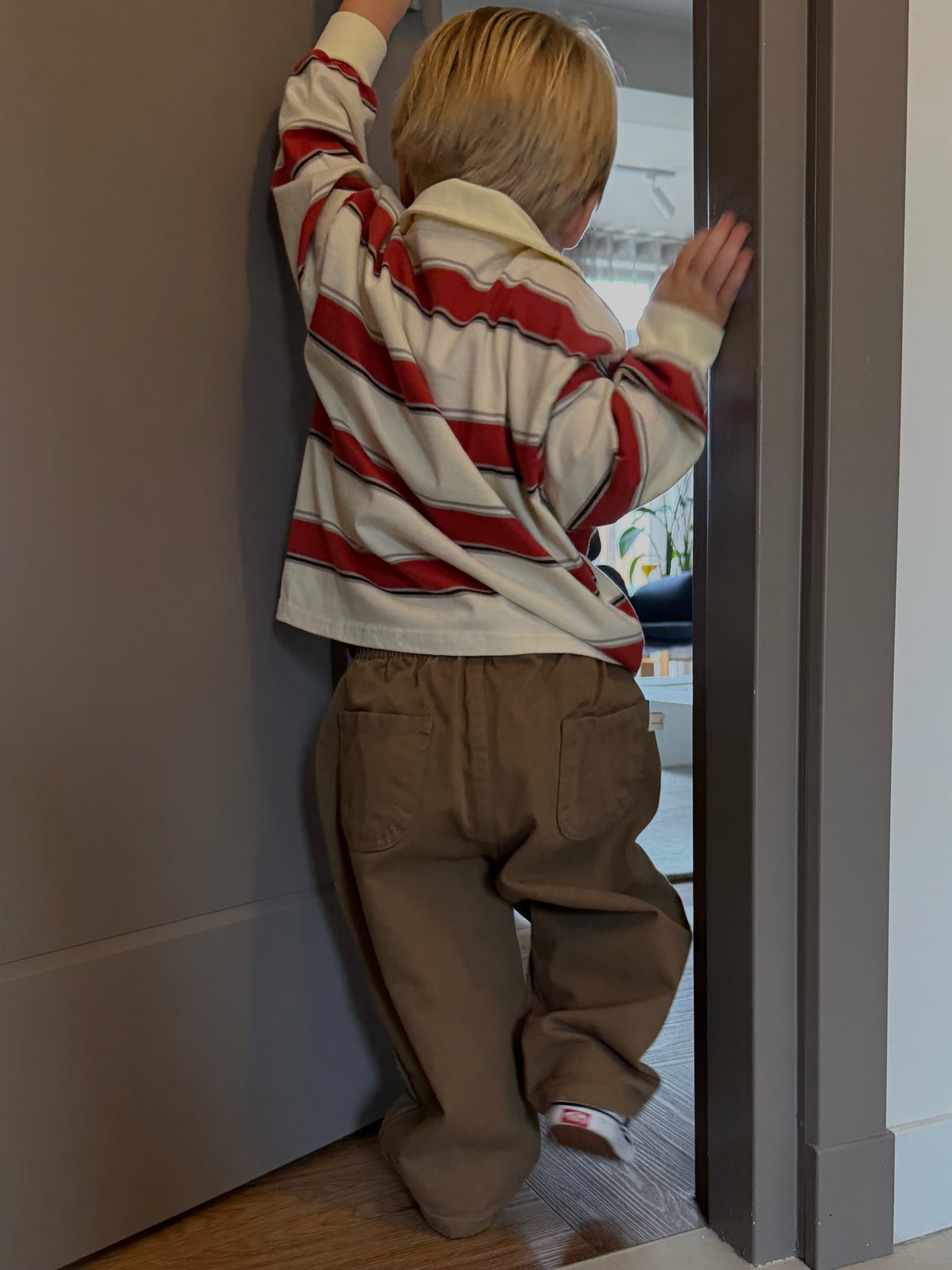 Cotton pants camel